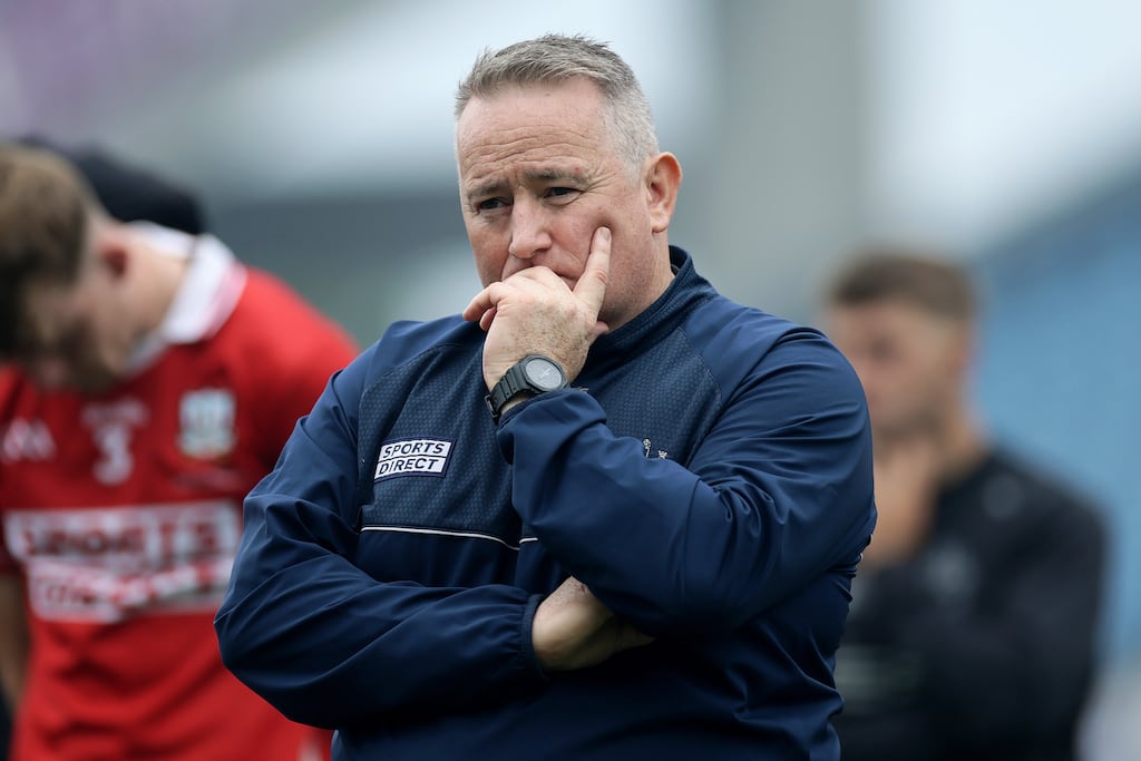 Cork hurling manager Pat Ryan after the All-Ireland SHC final defeat to Tipperary in July. Ryan stepped down from the role on Saturday. Photograph: Laszlo Geczo/Inpho