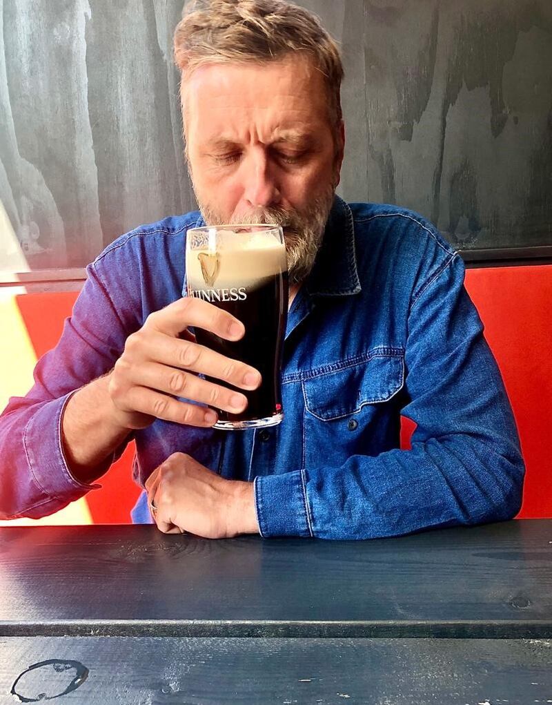 Barra Fitzgibbon’s first Guinness after recovery
