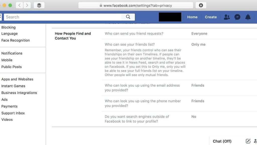 Entrepreneur Jeremy Burge claims that Facebook’s 2018 statement on Search and Account Settings is misleading or inaccurate