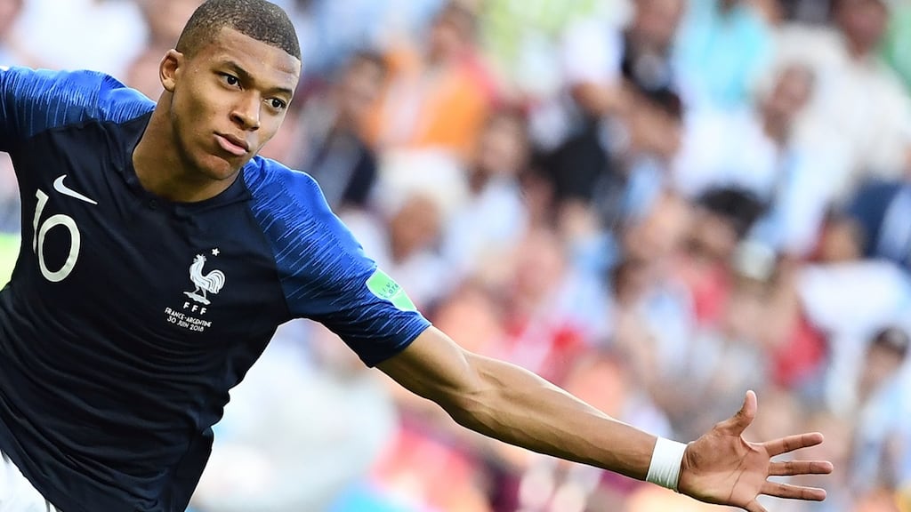 Kylian Mbappé: faster than Ronaldo? Photograph: Franck Fife/AFP/Getty Images