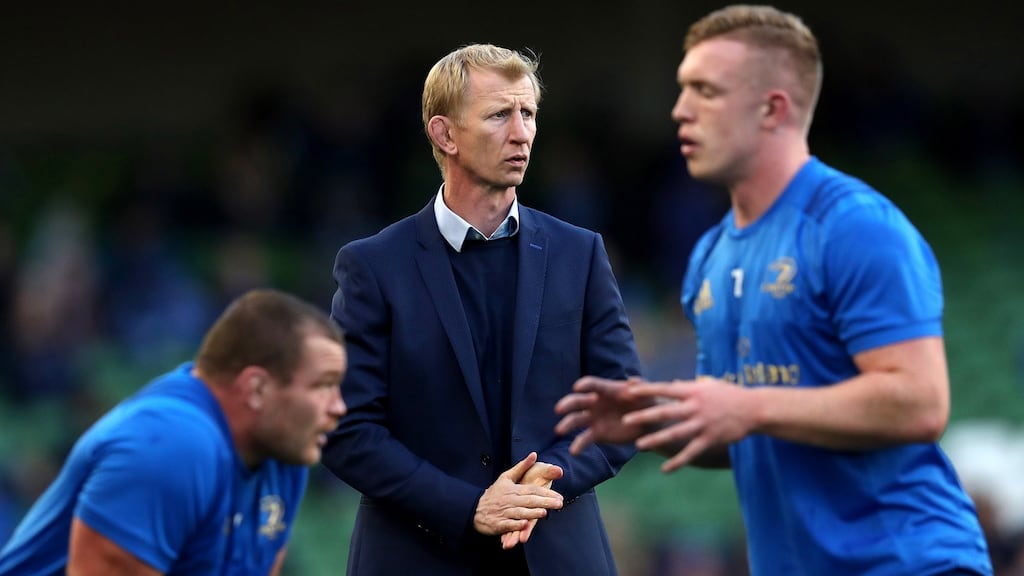 Leinster coach Leo Cullen: “There will be guys disappointed that they’re not going to be involved next week and that is the way we want it.” Photograph: Billy Stickland/Inpho