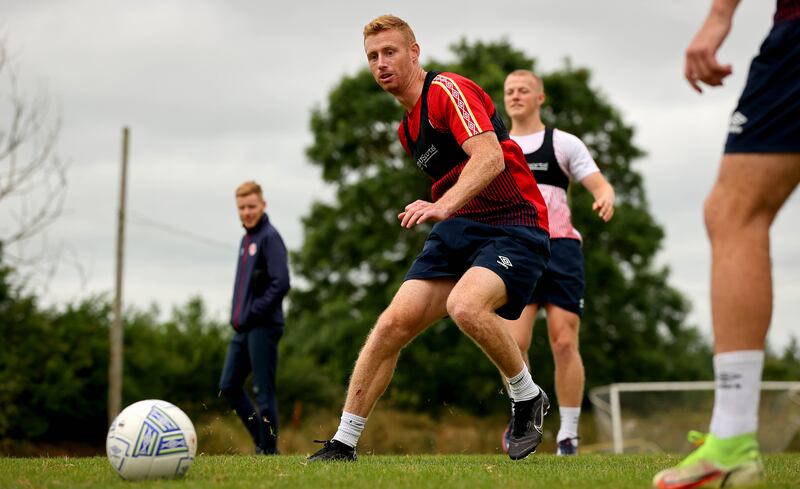 Eoin Doyle: 'Because we’re so close to England, people try to compare all the time but you can’t' Photograph: Ryan Byrne/Inpho