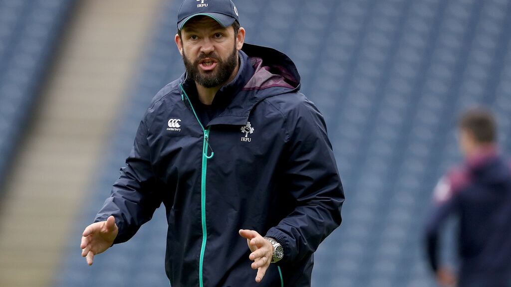 Ireland defence coach Andy Farrell. Photograph: Dan Sheridan/Inpho
