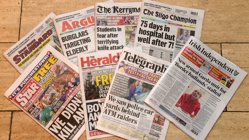 Independent News and Media was bought by Belgian group Mediahuis last July. Photograph: Dara Mac Dónaill