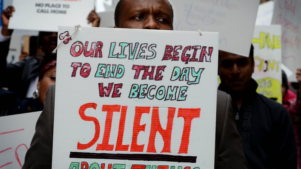 Asylum seekers need to go on being heard, their fate continually remembered. Photograph: David Sleator