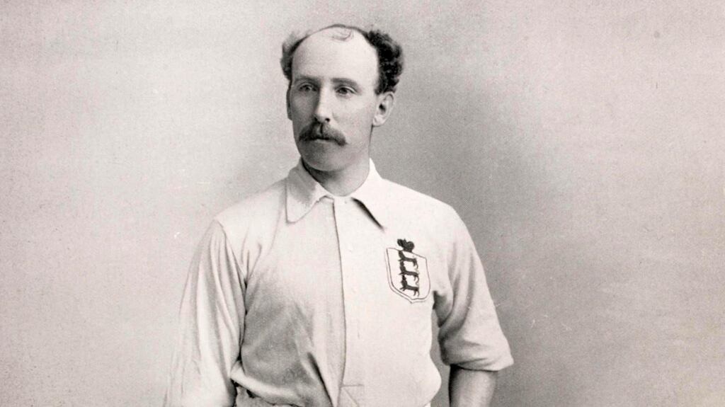 John Reynolds, Aston Villa, circa 1896, Reynolds is the only player to have  represented both Ireland and England at international level. Photograph:  Bob Thomas/Popperfoto/Getty Images