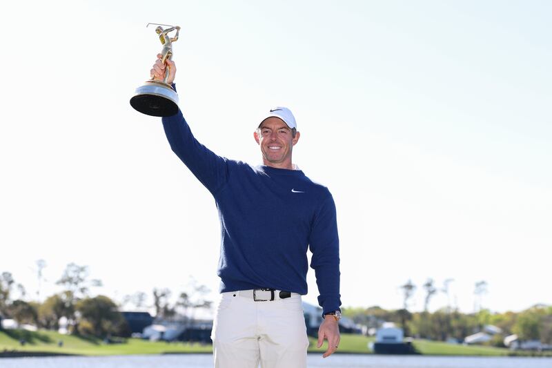 Rory McIlroy won the Players Championship on his last outing. Photograph: Richard Heathcote/Getty