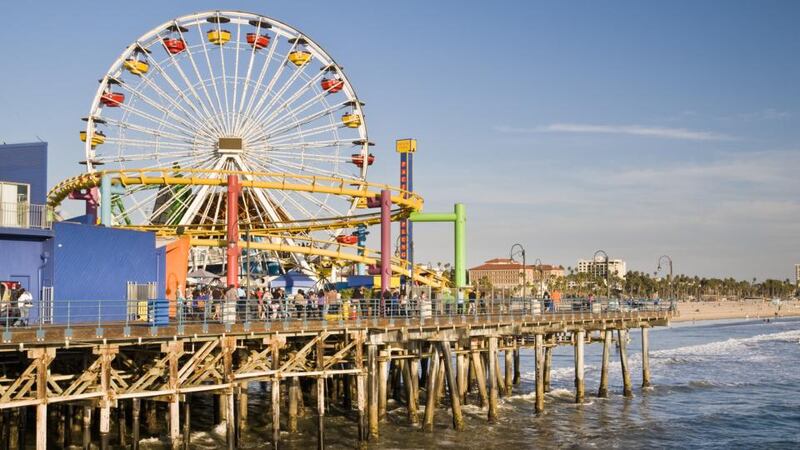 Theme park on Santa Monica pier