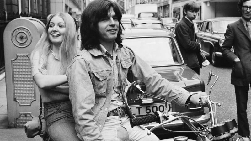 Welsh folk singer Mary Hopkin and record producer Tony Visconti in London, 1971. Photograph: Jack Kay/Daily Express/Getty Images