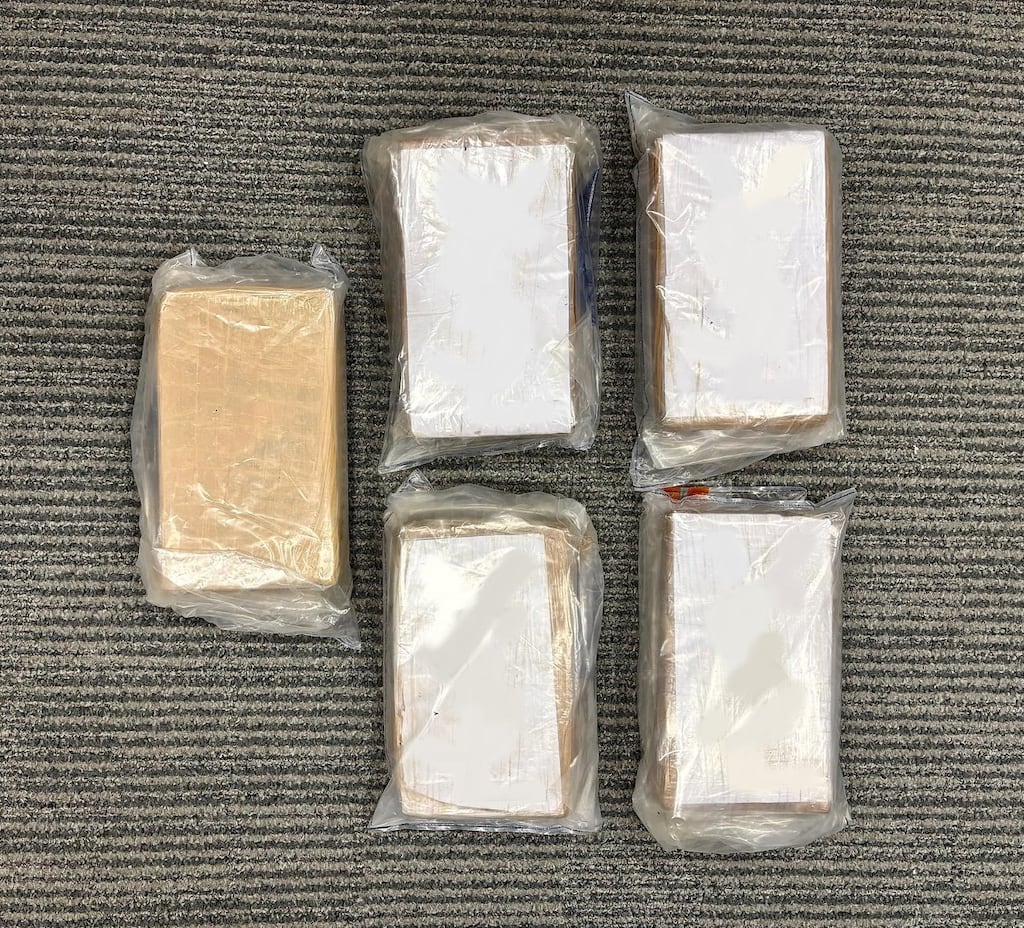 Cocaine worth €1.2 million was seized by An Garda Síochána in Dublin on Wednesday, September 17th. Photograph: Garda