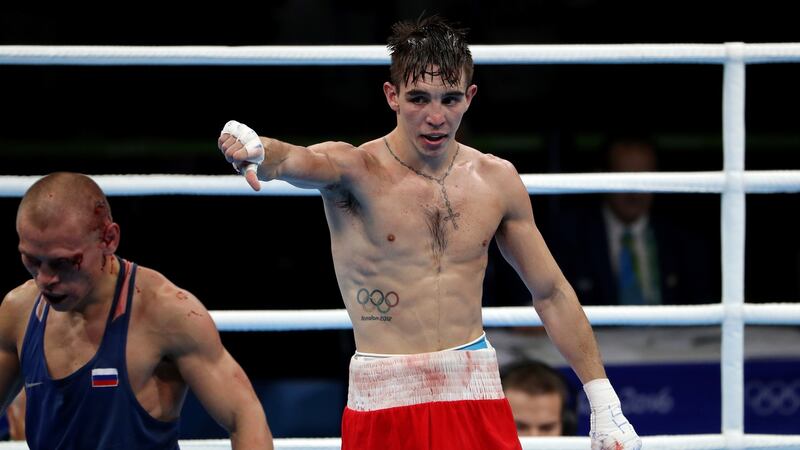 Ireland’s Michael Conlan after his fight against Russia's Vladimir Nikitin at the 2016 Rio Olympics. Photograph: Dan Sheridan/Inpho