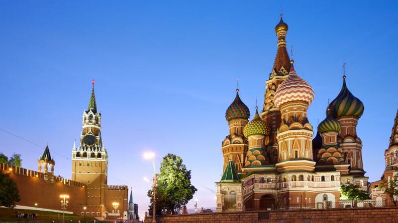 St Basil’s Cathedral: when we get our first glimpse of it by night there is an audible gasp. Photograph: Max Ryazanov/Moment/Getty