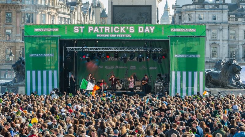 London’s St Patrick’s Day parade and festivities are centred on Trafalgar Square