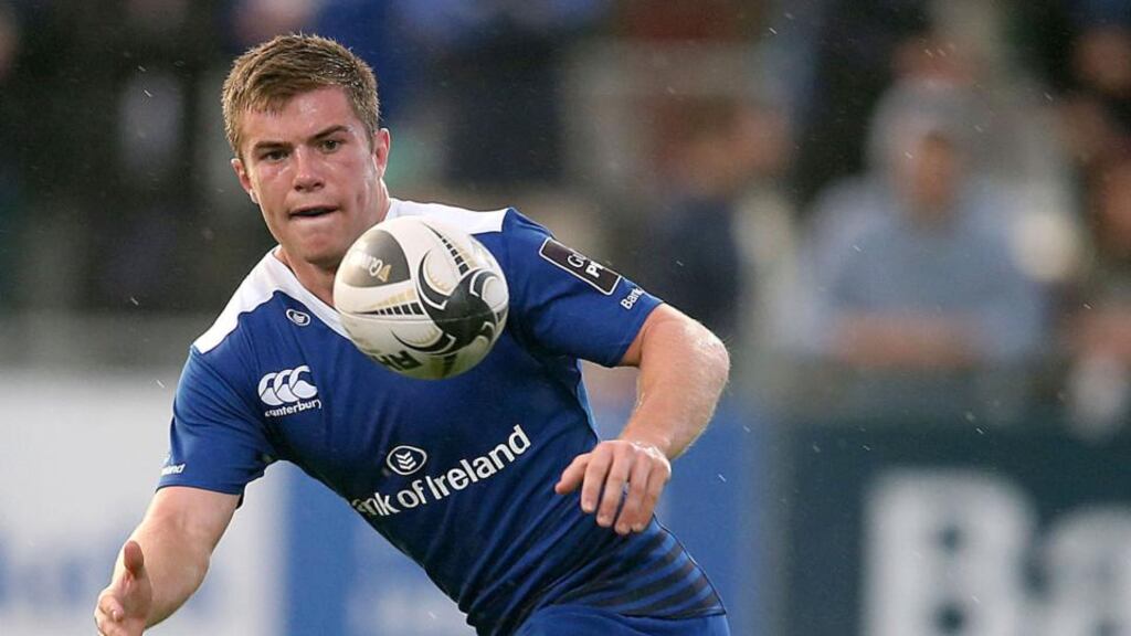 Leinster’s Luke McGrath could team up with former St Michael’s College team-mates Cathal Marsh and Ross Byrne for the match against Cardiff. Photograph: Dan Sheridan/Inpho.