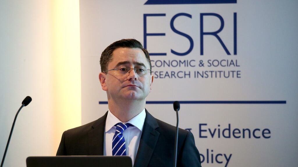 Department of Finance’s chief economist John McCarthy said the economy was now on the verge of overheating because of the rapid recovery in employment and its corollary, rising wages. Photograph: Crispin Rodwell