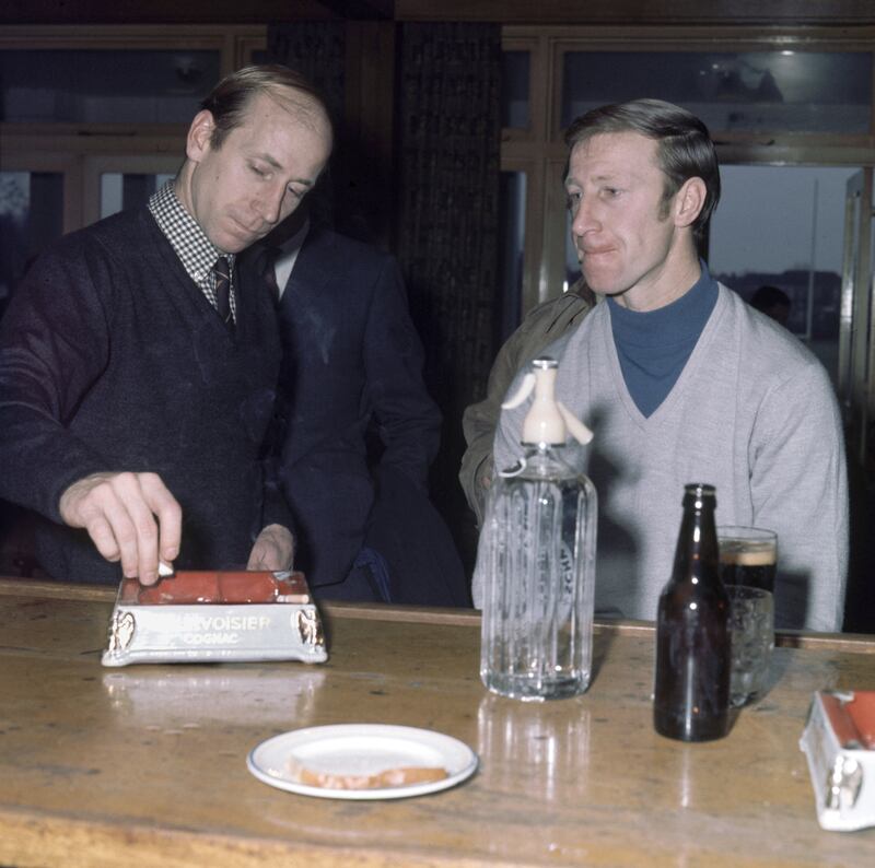 Strained family relationships: Bobby and Jack Charlton around 1968. Photograph: Mirrorpix via Getty