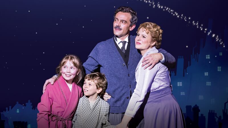 Milo Twomey as Mr Banks and Rebecca Lock as Winifred Banks. Photograph: Johan Persson