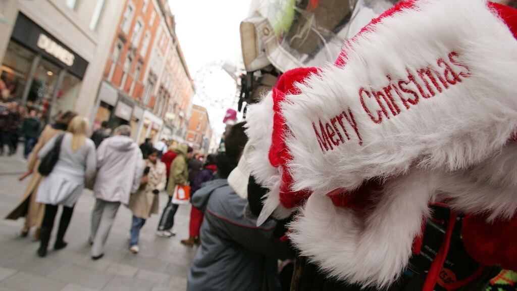 Christmas shopping on Dublin’s Henry Street. As Christmas Day fell on a Sunday, shoppers had two extra days in the run up to buy groceries. Photograph: Alan Betson