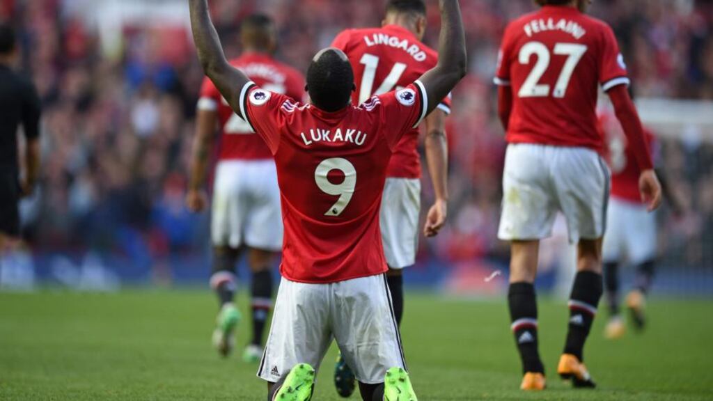 Romelu Lukaku has scored six goals for Manchester United since joining from Everton in the summer. Photograph: Oli Scarff/Afp