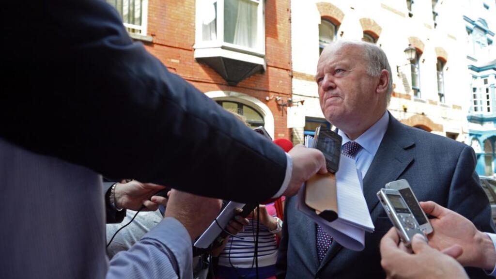 “Next is the question of a special credit line to be held in reserve in case of a post-bailout emergency. An application for such insurance now appears a near-certainty, with Minister for Finance Michael Noonan talking about a 12-month scheme.” Photograph: Eric Luke