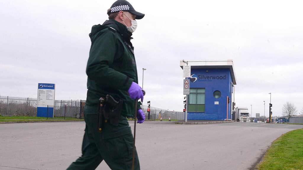 Police sources believe that the bombers attached the device to the wrong trailer. Photograph: Arthur Allison/Pacemaker Press.