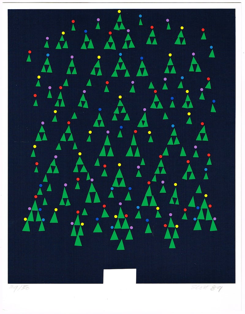 Christmas Greeting card signed by artist Patrick Scott €150-250