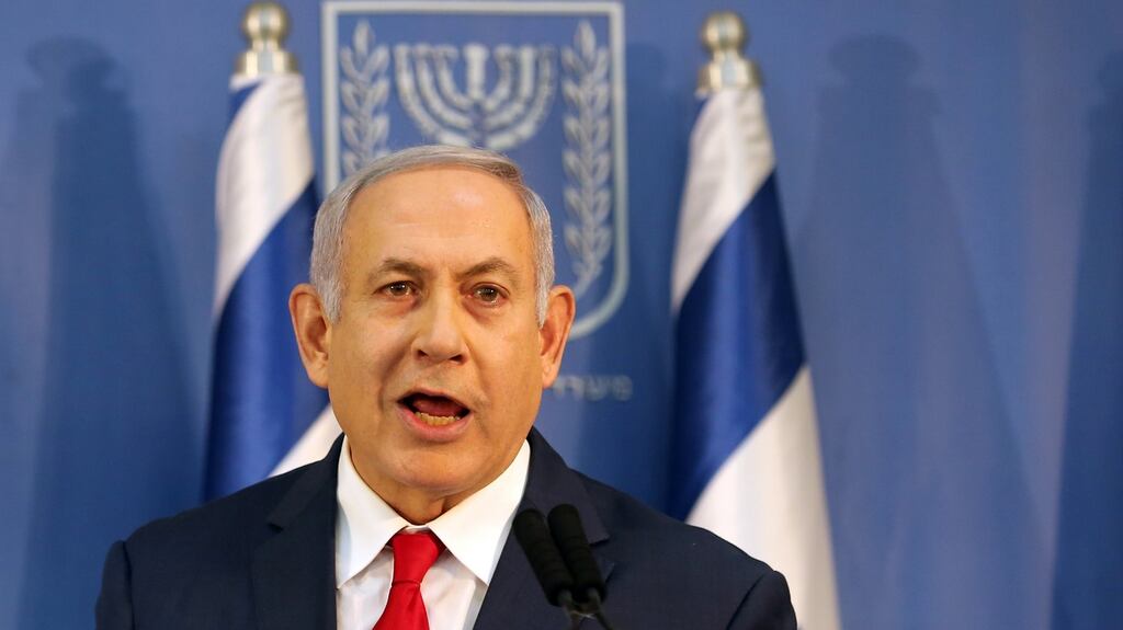 Israel’s prime minister Binyamin Netanyahu: a confidant said it wrong to gainsay Israeli control over the whole city of Jerusalem. Photograph: Corinna Kern/Reuters