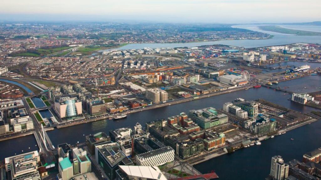Aerial view of the Docklands area of Dublin. File photograph: Getty Images/Flickr RF