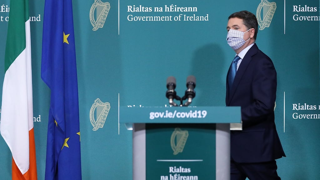 Paschal Donohoe confirmed that a major recovery fund would be put in place to deal with the Covid-19 pandemic. Photograph: Julien Behal/PA Wire