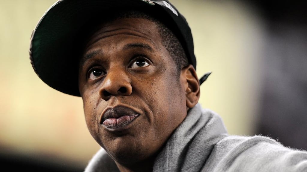 Jay-Z: his most valuable holdings include his $310 million ownership of Armand de Brignac champagne. Photograph: Justin Lane/EPA