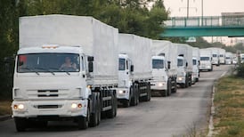 Russian aid convoy blocked as Ukraine fears invasion pretext