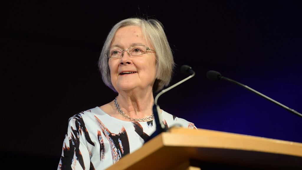 The Rt Hon the Baroness Brenda Hale of Richmond speaking  at the  World Congress on Family Law and Children’s Rights  in Dublin. Photograph: Dara Mac Dónaill