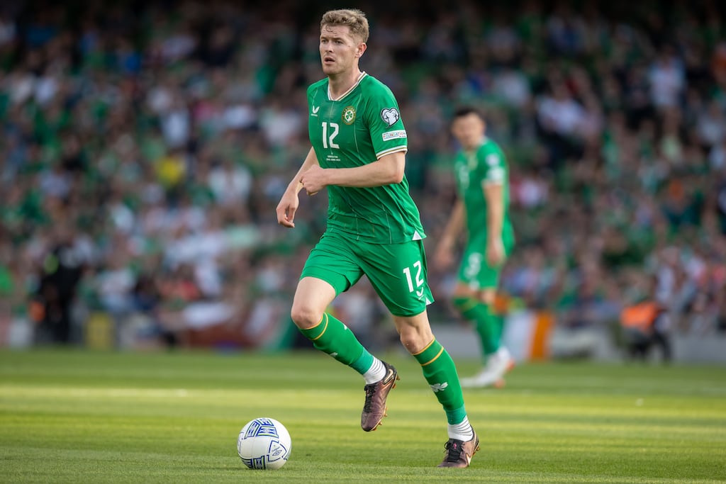 Nathan Collins has signed a six-year deal with Brentford, who have paid a club-record €27million for his transfer from Wolves. Photograph: Morgan Treacy/Inpho