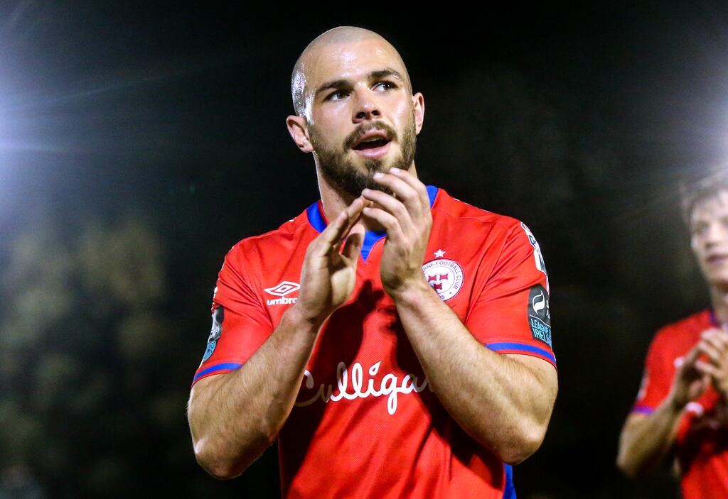 Mark Coyle’s goal earned Shelbourne a valuable three points at the Showgrounds against Sligo Rovers. Photograph: Tom Maher/Inpho