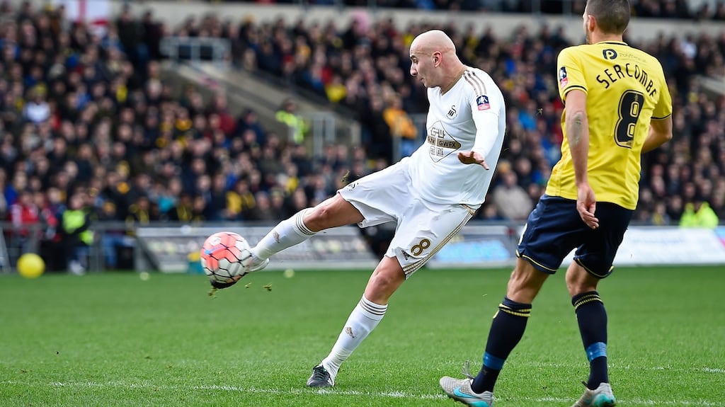 Swansea City have accepted a €16 million bod for Jonjo Shelvey from Newcastle United. Photograph: Reuters