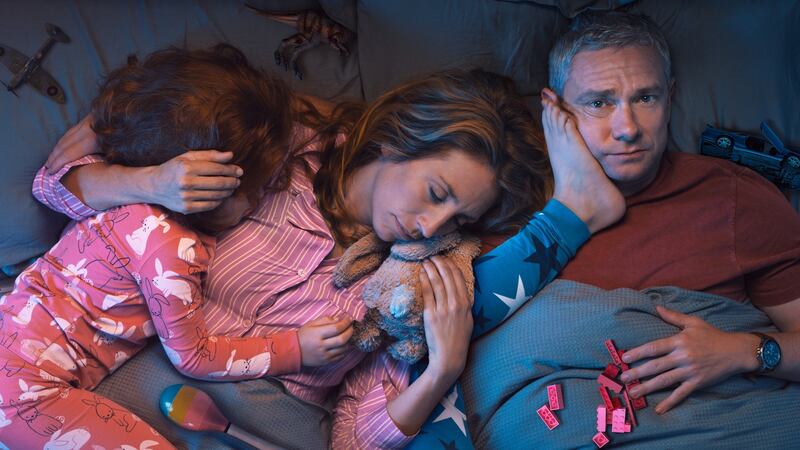 Daisy Haggard and Martin Freeman in Breeders