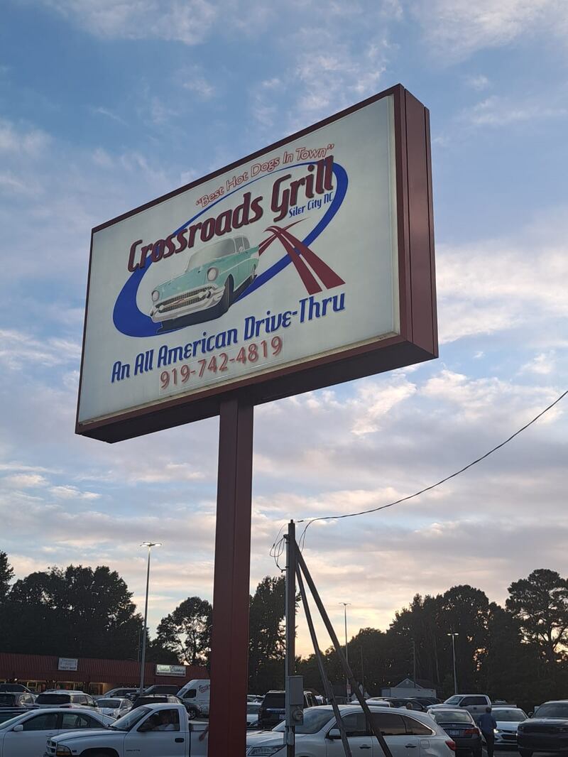 Crossroads Grill in Siler City. Photograph: Keith Duggan