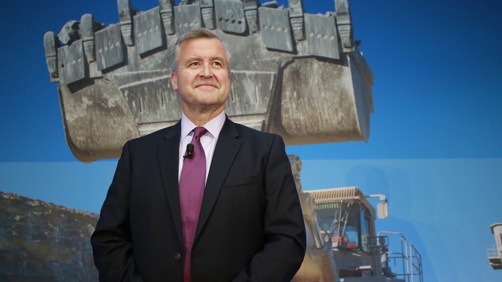 CRH CEO Albert Manifold. ‘CRH has been substantially restructured by the CEO over the past five years,’ says Davy. Photograph: Nick Bradshaw