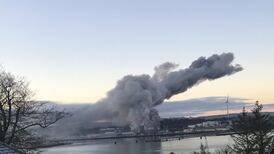 Major fire at a grain storage facility in Cork port brought under control