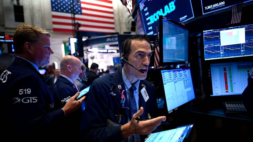 NYSE: White House economic adviser Larry Kudlow calmed market nerves over outcome of trade talks with China later in week. Photograph: Johannes Eisele/AFP via Getty