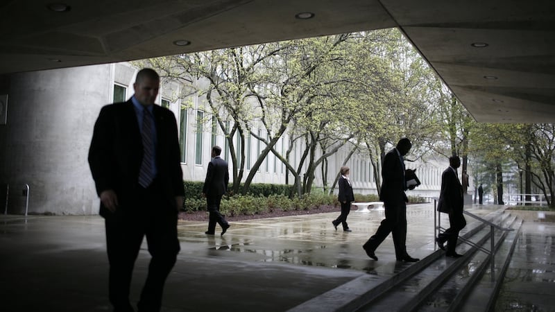 CIA headquarters in Langley, Virginia. The whistleblower is, according to the three people familiar with his identity, a CIA officer. Photograph: Charles Ommanney/Getty Images