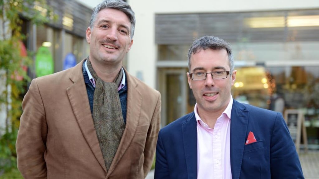 Hugo Jellett (left) and Turtle Bunbury. Photograph: Eric Luke