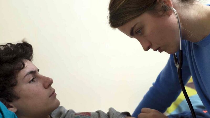 Olivier Bonnaud and Adèle Haenel in The Unknown Girl, directed by Luc and Jean-Pierre Dardenne