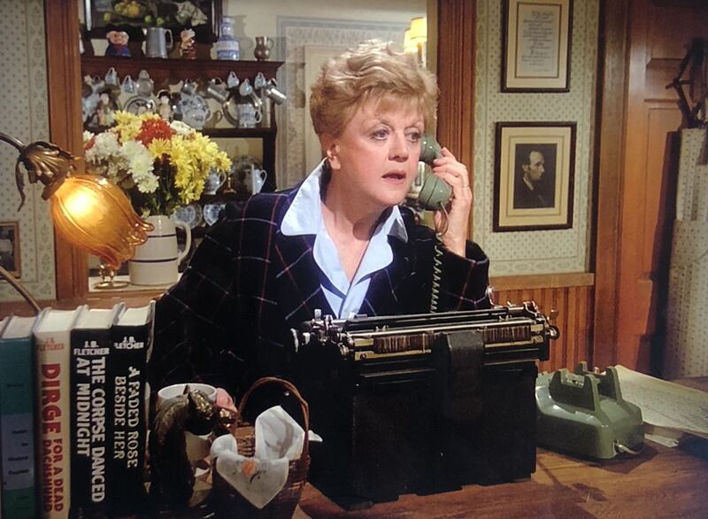 Angela Lansbury as Jessica Fletcher in Murder, She Wrote; fans can try their hand at solving a mystery from a classic episode at an interactive screening in Strule Arts Centre