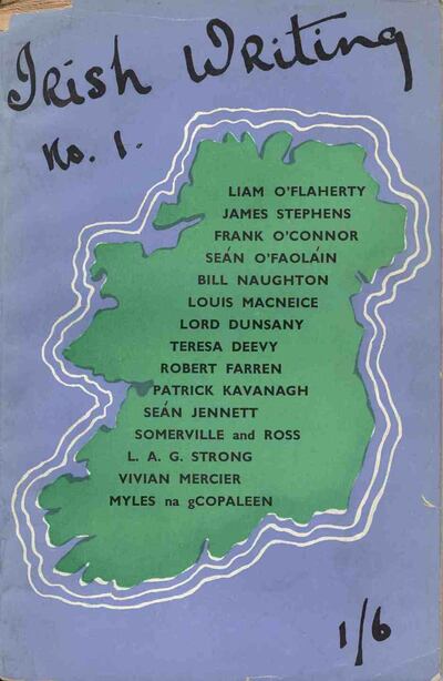 The first edition of Irish Writing, featuring Edith Somerville