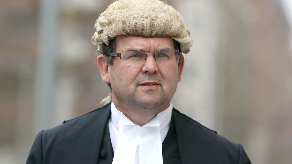 Frank O’Donoghue QC. He represented former Ireland and Ulster rugby player Stuart Olding, who was acquitted after a rape trial in Belfast. Photograph: Brian Lawless/PA Wire