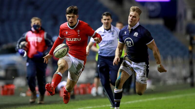 Louis Rees-Zammit scored a stunning brace of tries against Scotland in last year’s Championship. Tommy Dickson/Inpho
