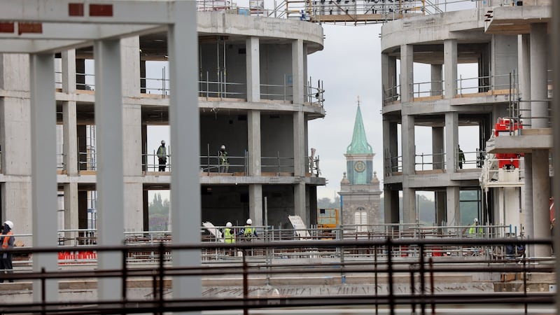 The inner courtyard and garden of the National Children’s Hospital, looking in the direction of the Royal Hospital Kilmainham. Photograph: Alan Betson/The Irish Times