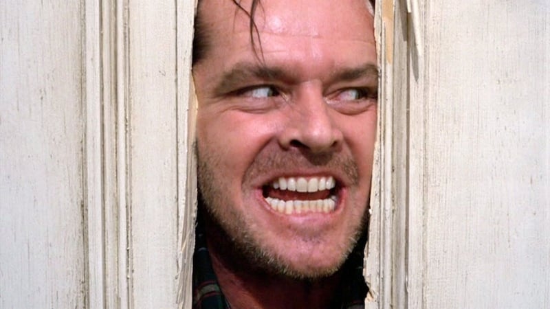 Axe happy: Jack Nicholson in The Shining. A video has come to light shows how he got ready for the famous axe scene in the film