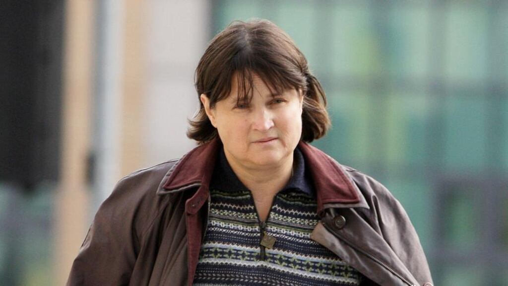 Roza Komorova: she has pleaded not guilty at Dublin Circuit Criminal Court to theft of the paintings from Louise Mansfield’s home in Cabinteely in 2011. Photograph: Collins Courts